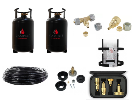 PLNÍCÍ SYSTÉM PLYNU CAMPKO - 30L - 2 LAHVE