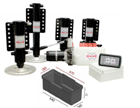 NIVELAČNÍ HYDRAULICKÉ NOHY MA-VE