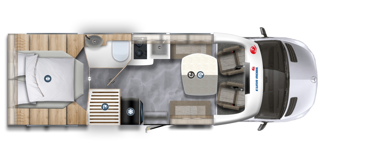 EURA MOBIL PROFILA T 726 QF FREESTYLE